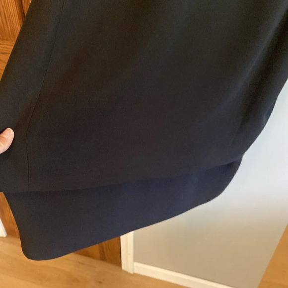 Teri Jon Rickie Freeman Formal Cream Satin & Black Plus Size 16 Shift Dress - Picture 8 of 8